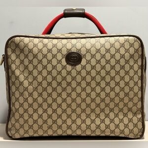 Gucci Vintage GG Supreme Travel Bag Monogram Coated Canvas